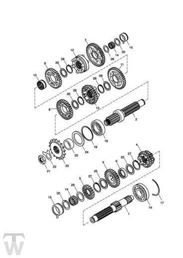 Getriebe - Scrambler Vergaser