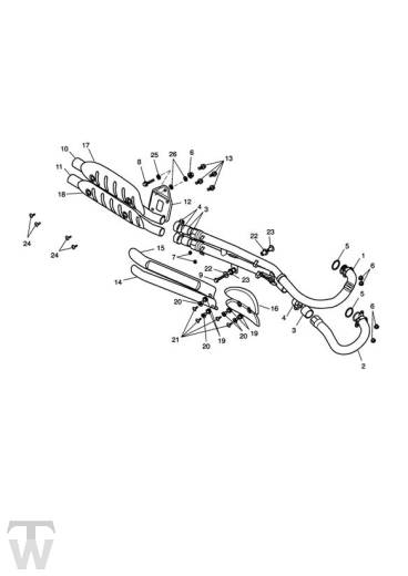 Auspuff - Scrambler Vergaser