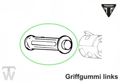 Griff links - Griffgummi