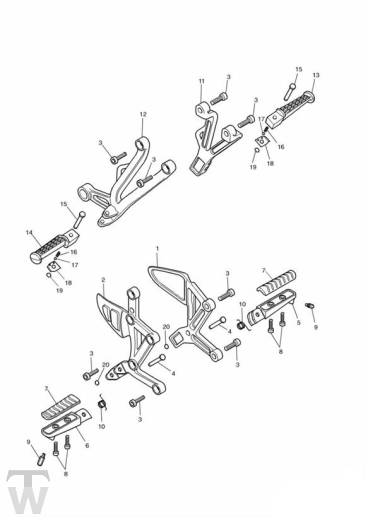 Footrests - Speed Four