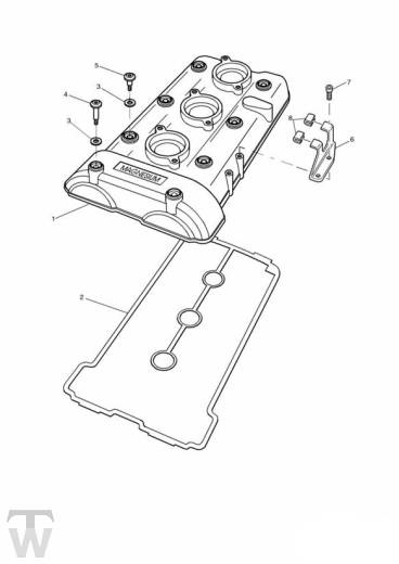 Nockenwellendeckel - Tiger 885i