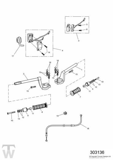 Lenker Schalter - Sprint RS 955 bis FIN 139276