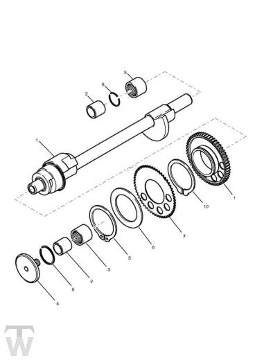 Ausgleichswelle - Sprint RS 955 ab FIN 139277