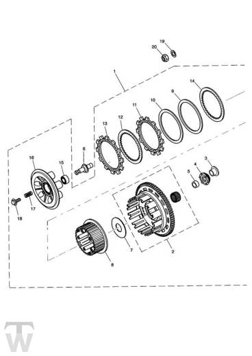 Kupplung - Sprint RS 955 ab FIN 139277