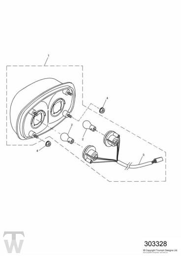 Heckleuchte - Sprint RS 955 ab FIN 139277