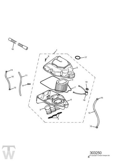 Luftfilterkasten - Sprint RS 955 ab FIN 139277