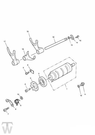 Schaltwalze - Sprint RS 955 ab FIN 139277