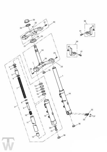 Telegabel - Sprint RS 955 ab FIN 139277