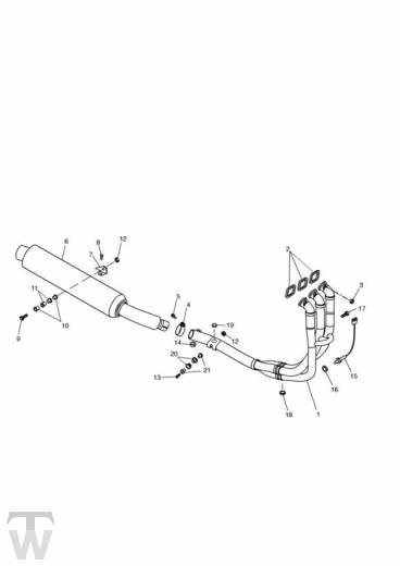 Auspuff - Sprint ST 955 bis FIN 139276