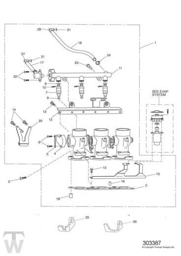 Einspritzung - Sprint ST 955 bis FIN 139276