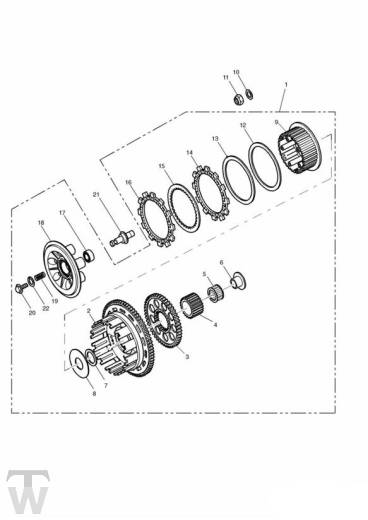 Kupplung - Sprint ST 955 bis FIN 139276