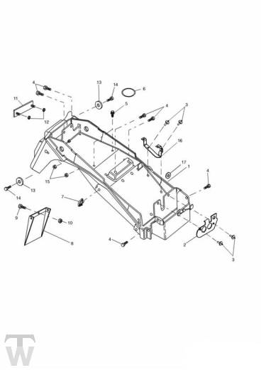 Kotflügel hinten - Sprint ST 955 bis FIN 139276