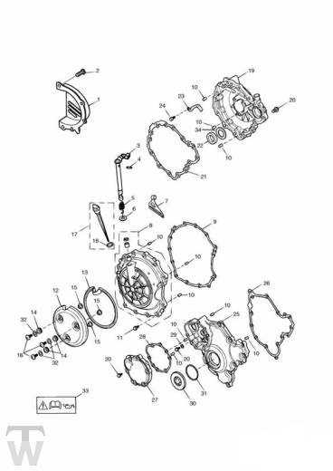 Motordeckel - Sprint ST 955 ab FIN 139277