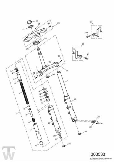 Front Suspension - Sprint ST 955 from VIN 139277