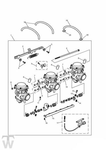 Carburator Keihin - Thunderbird 900