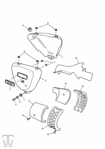 Seitenverkleidung - Thunderbird Sport