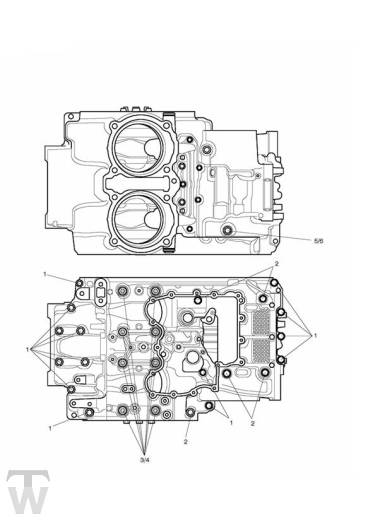 Motorgehäuse Schrauben - Thunderbird LT