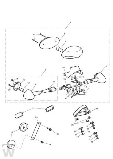 Blinker hinten Heckleuchte - Scrambler EFI