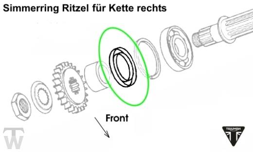 Simmerring Ritzel Scrambler EFI (bis 2015)