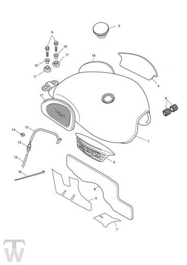 Benzintank - Scrambler EFI