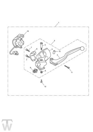 Kupplungsarmatur ab FIN 210262 - Speedmaster Vergaser