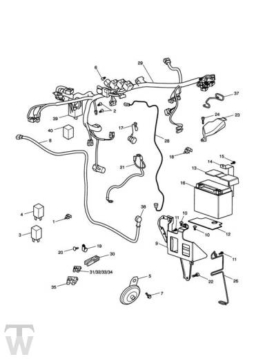 Hauptkabelbaum Elektrik - Speedmaster Vergaser