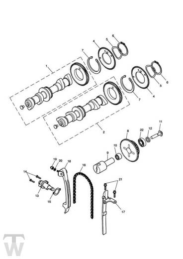 Nockenwellen - Speedmaster EFI ab FIN 469050