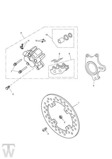 Bremse hinten - Sprint GT 1050