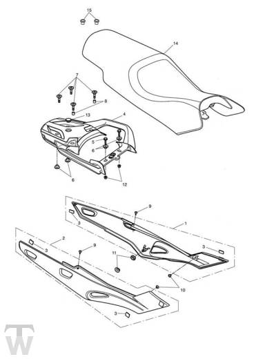 Heckverkleidung Sitz - Sprint GT 1050