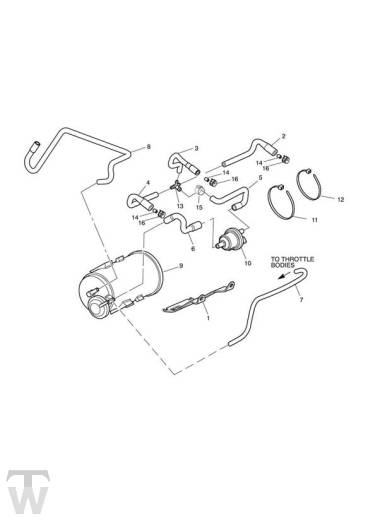Aktivkohlefilter - Speed Triple R bis 735336