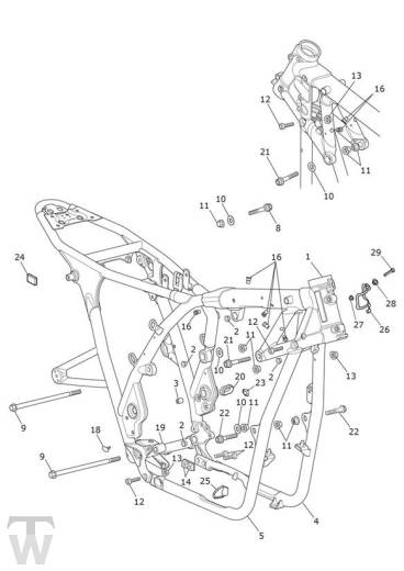 Hauptrahmen - Thruxton R