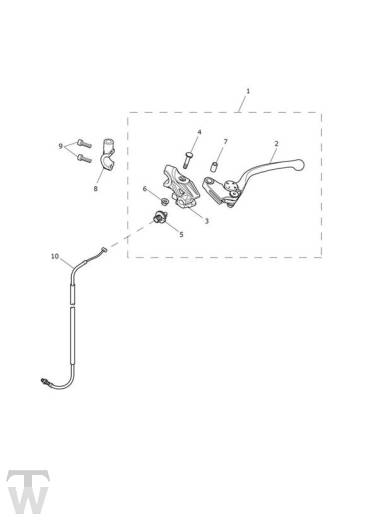 Kupplungsarmatur - Tiger XR bis FIN 855531