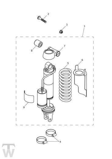 Federbein - Tiger XCA bis FIN 855531