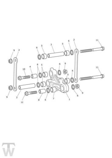 Federbein Umlenkung - Tiger XCA bis FIN 855531