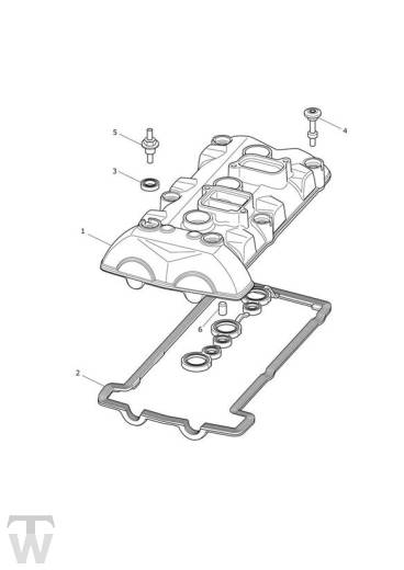 Nockenwellendeckel - Tiger XCA bis FIN 855531