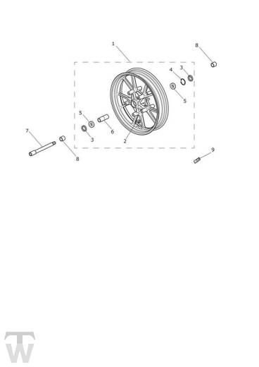 Vorderrad - Speed Triple S ab FIN 735438