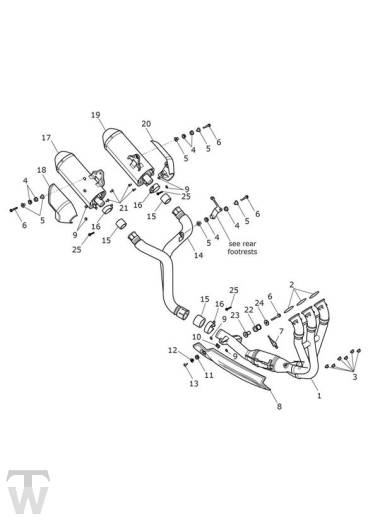 Auspuff - Speed Triple R ab FIN 735437