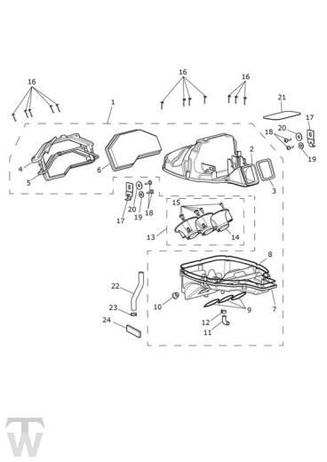 Luftfilterkasten - Speed Triple R ab FIN 735437