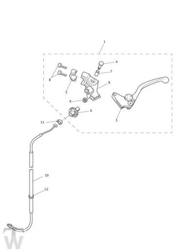 Clutch Control - Speed Triple R from VIN 735437