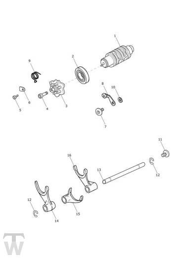 Schaltwalze - Speed Triple R ab FIN 735437