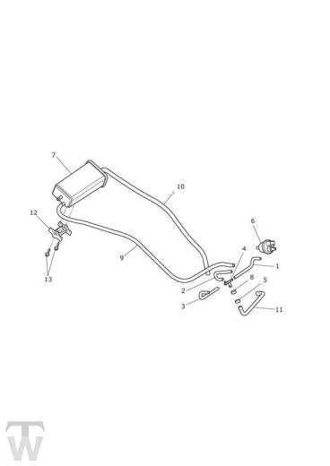 Aktivkohlefilter - Street Triple & RX ab FIN 560477