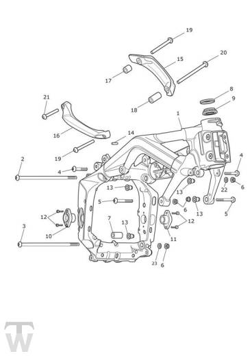 Hauptrahmen RX - Street Triple & RX ab FIN 560477