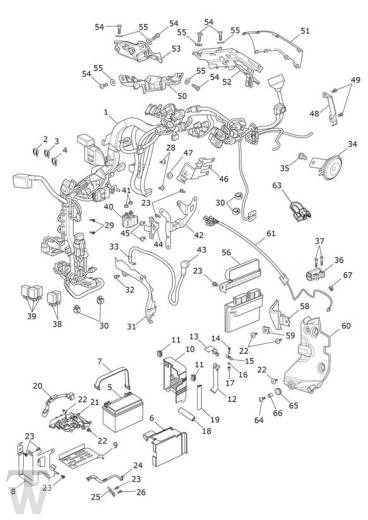 Hauptkabelbaum Elektrik - Bobber ab FIN AC1196