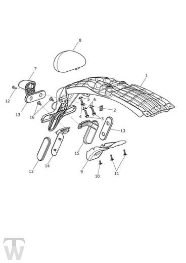 Heckleuchte - Street Scrambler bis FIN 914447