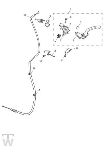 Kupplungsarmatur - Scrambler 1200 XC ab FIN AE9098