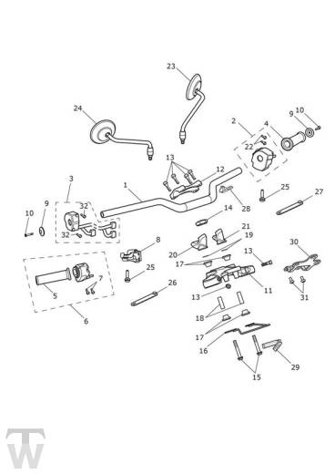 Lenker Schalter - Street Scrambler ab FIN AB9837