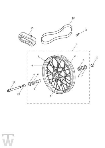 Vorderrad - Street Scrambler ab FIN AB9837