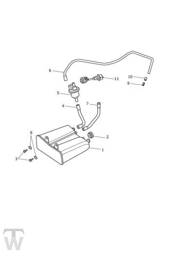 Aktivkohlefilter bis 937274 - Street Twin bis FIN AB9714