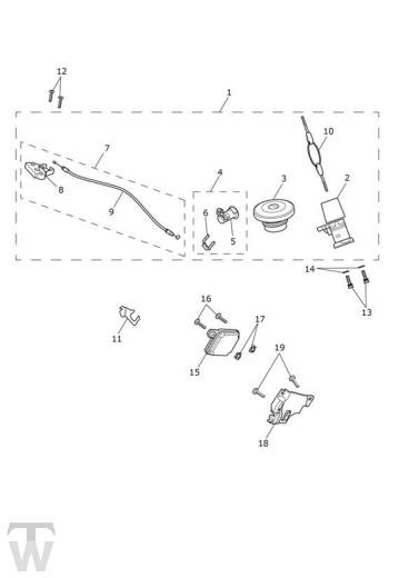 Schlosssatz bis 818609 - Street Twin bis FIN AB9714
