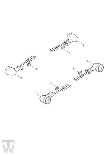 Blinker mit Cockpit - Thruxton RS